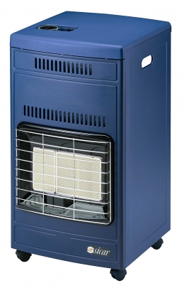 STUFA A GAS COLORE BLU