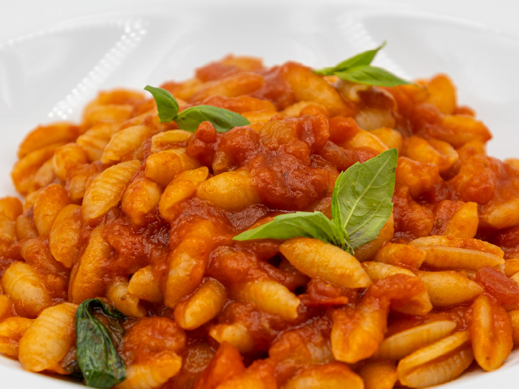 Gnocchetti Sardi al pomodoro (Pasta Fresca)